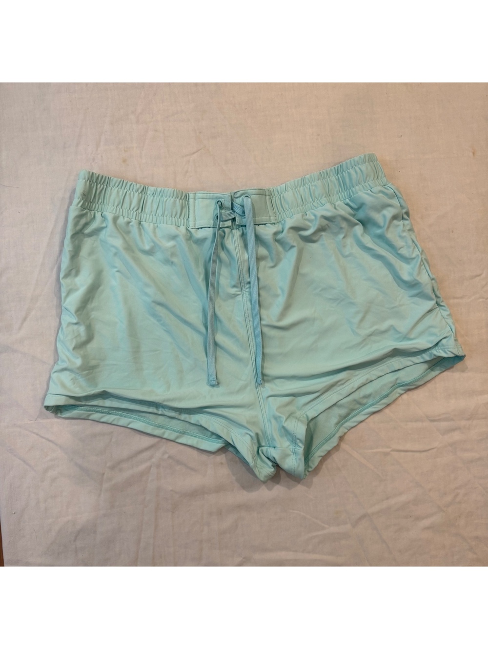 Essentials by Catalina Women’s 2X 20W-22W Aqua Swim Shorts Lined Drawstring